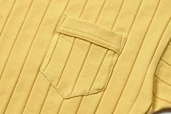 T-Shirts-Joe McCoy Cotton Ribbed Pocket Tee 062 Lemon