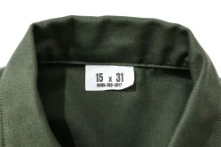 Shirts-The Real McCoy's Cotton Sateen Shirt S/S 153 Og107
