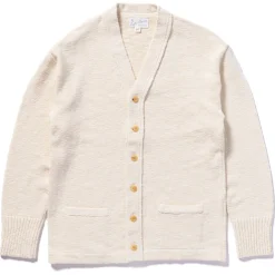 Knitwear-Joe McCoy Cotton Summer Cardigan Ecru