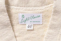 Knitwear-Joe McCoy Cotton Summer Cardigan Ecru