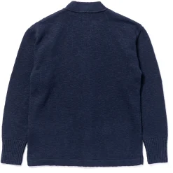 Knitwear-Joe McCoy Cotton Summer Cardigan Ink Blue