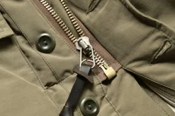 Recreation-Joe McCoy Cotton/Nylon Hooded Down Jacket 150 Olive
