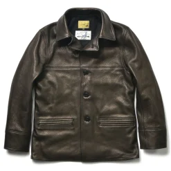 Leather-Joe McCoy Deerskin Car Coat 030 Black