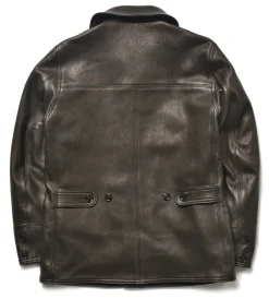 Leather-Joe McCoy Deerskin Car Coat 030 Black