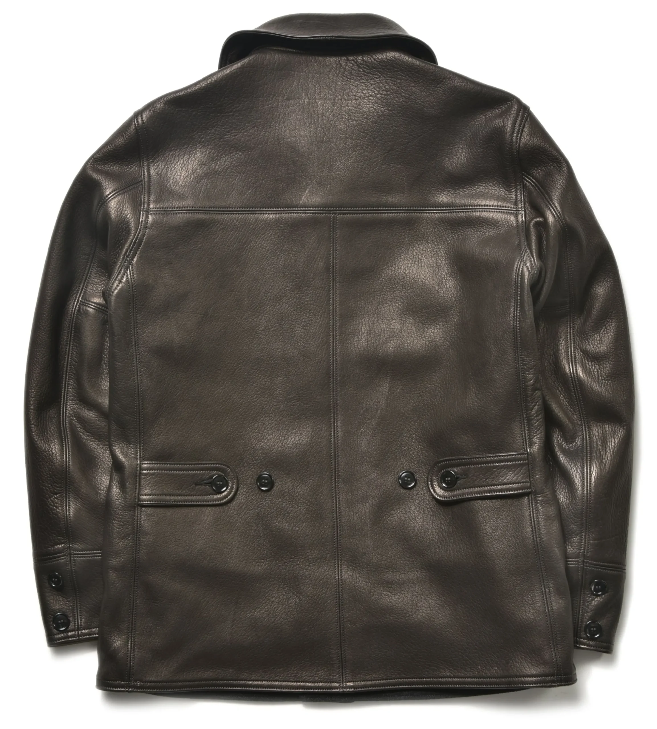 Leather-Joe McCoy Deerskin Car Coat 030 Black