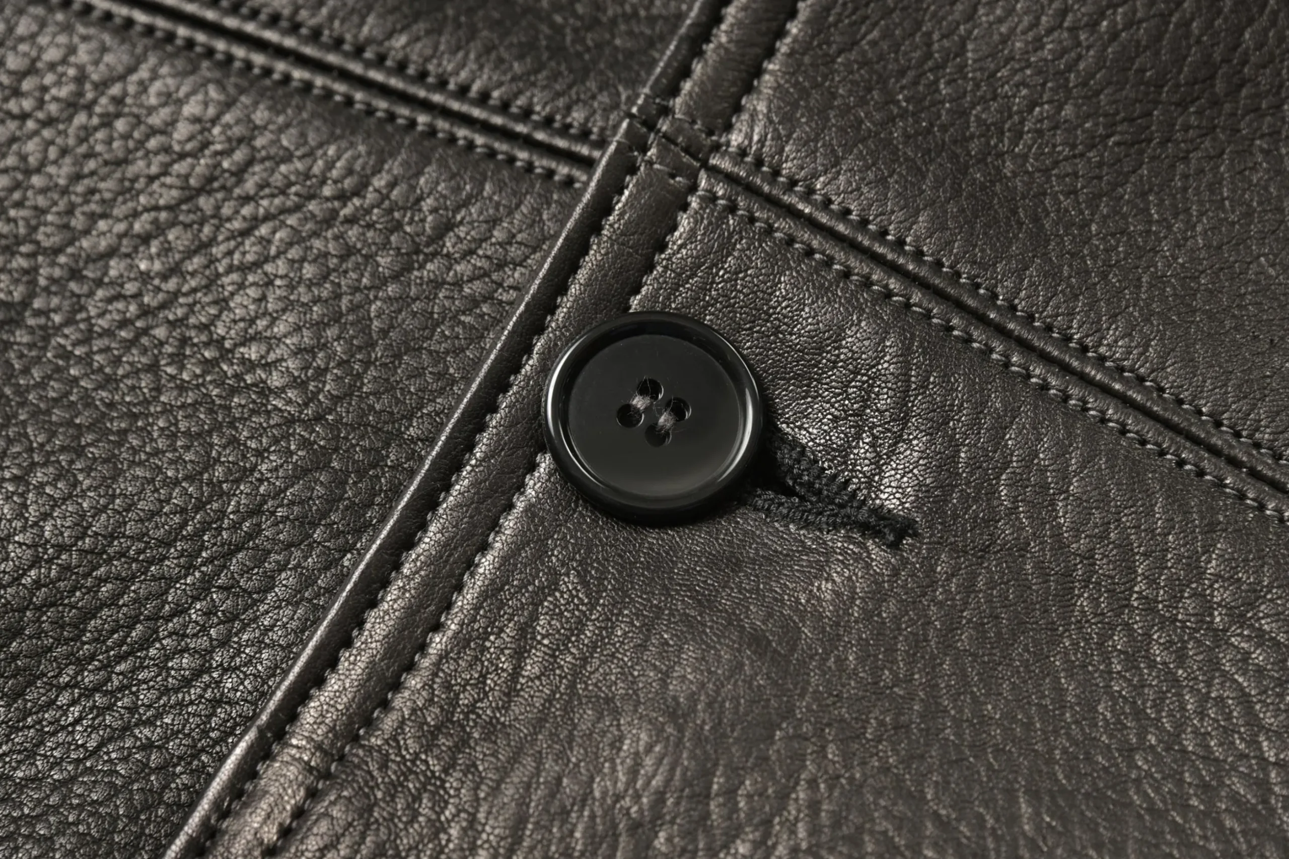 Leather-Joe McCoy Deerskin Car Coat 030 Black