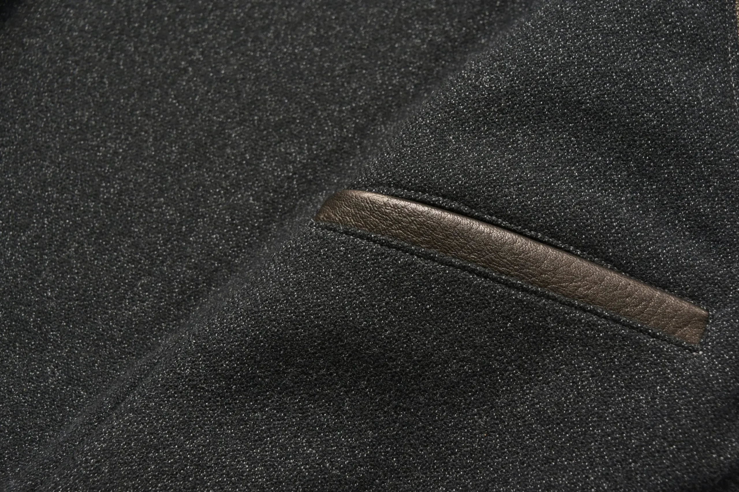 Leather-Joe McCoy Deerskin Car Coat 030 Black
