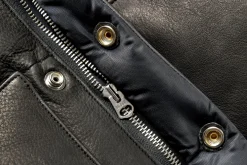 Vests-Joe McCoy Deerskin Down Vest 030 Black