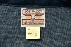 Shirts-Joe McCoy Denim Western Shirt / Sawtooth 141 Indigo