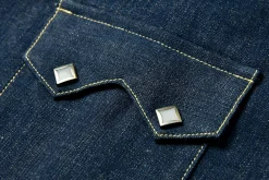 Shirts-Joe McCoy Denim Western Shirt / Sawtooth 141 Indigo
