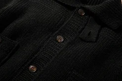Knitwear-Joe McCoy Double Diamond Heavy Gauge Sweater Black