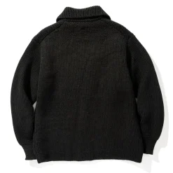 Knitwear-Joe McCoy Double Diamond Heavy Gauge Sweater Black