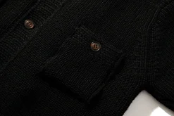 Knitwear-Joe McCoy Double Diamond Heavy Gauge Sweater Black
