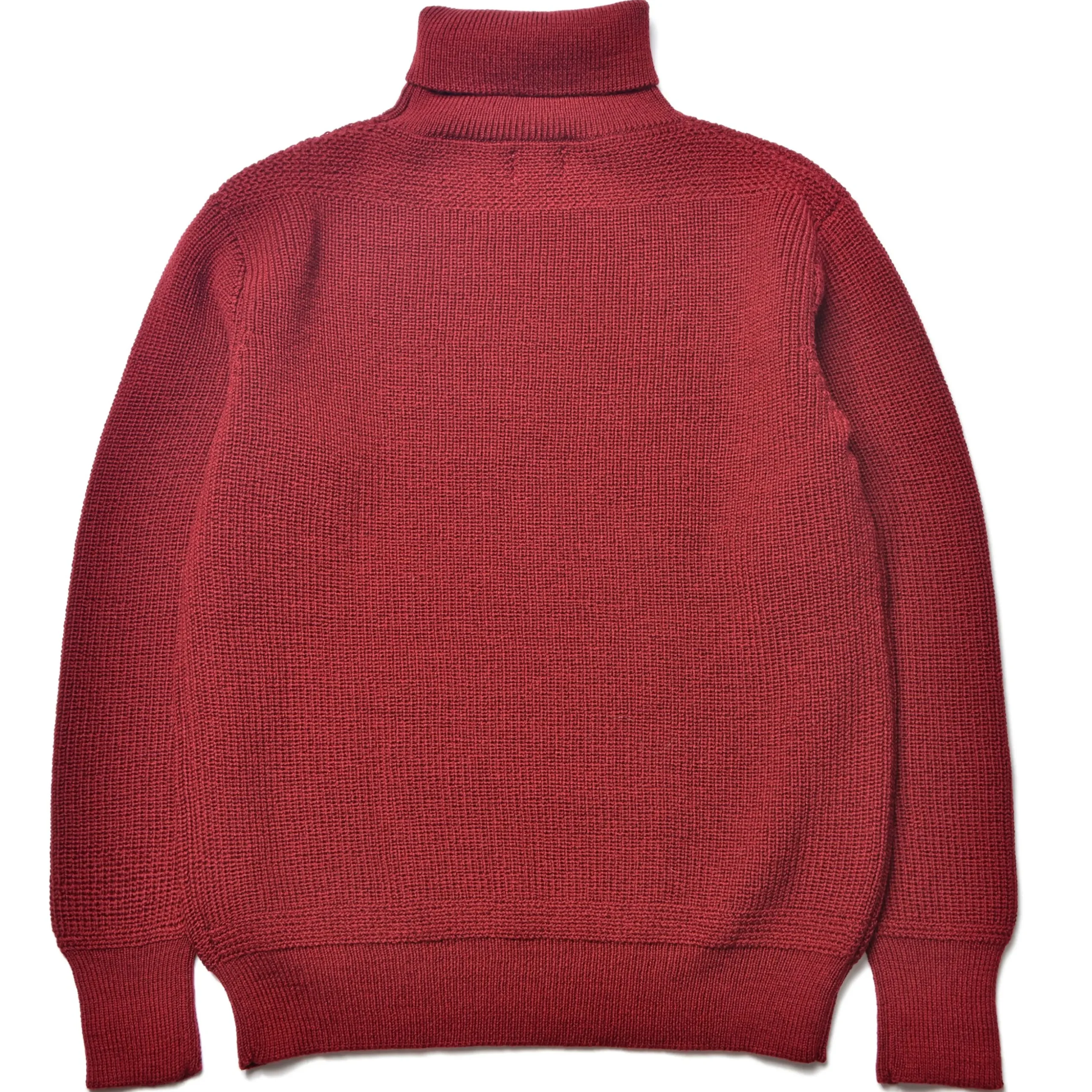 Knitwear-Joe McCoy Fisherman'S Turtle Neck Sweater 102 Maroon