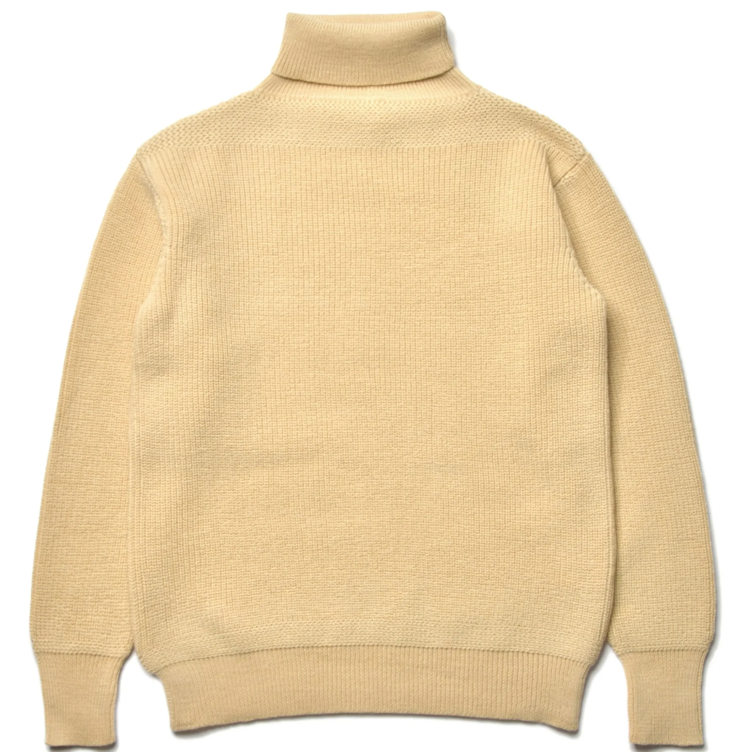 Knitwear-Joe McCoy Fisherman'S Turtle Neck Sweater 012 Ecru