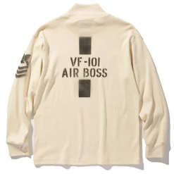 Thermal Shirts-The Real McCoy's Flight Deck Jersey / Air Boss White
