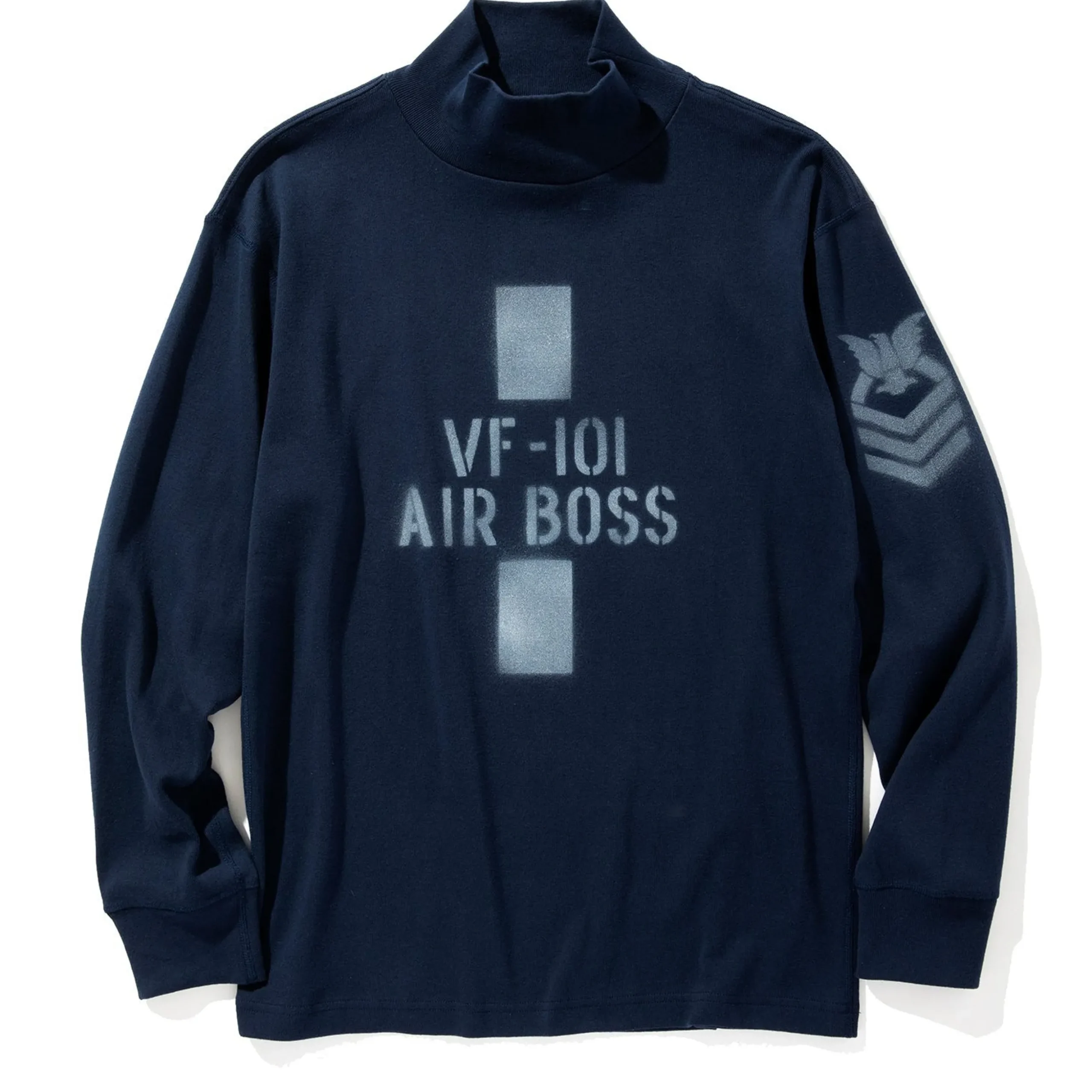 Thermal Shirts-The Real McCoy's Flight Deck Jersey / Air Boss Navy