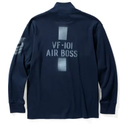 Thermal Shirts-The Real McCoy's Flight Deck Jersey / Air Boss Navy