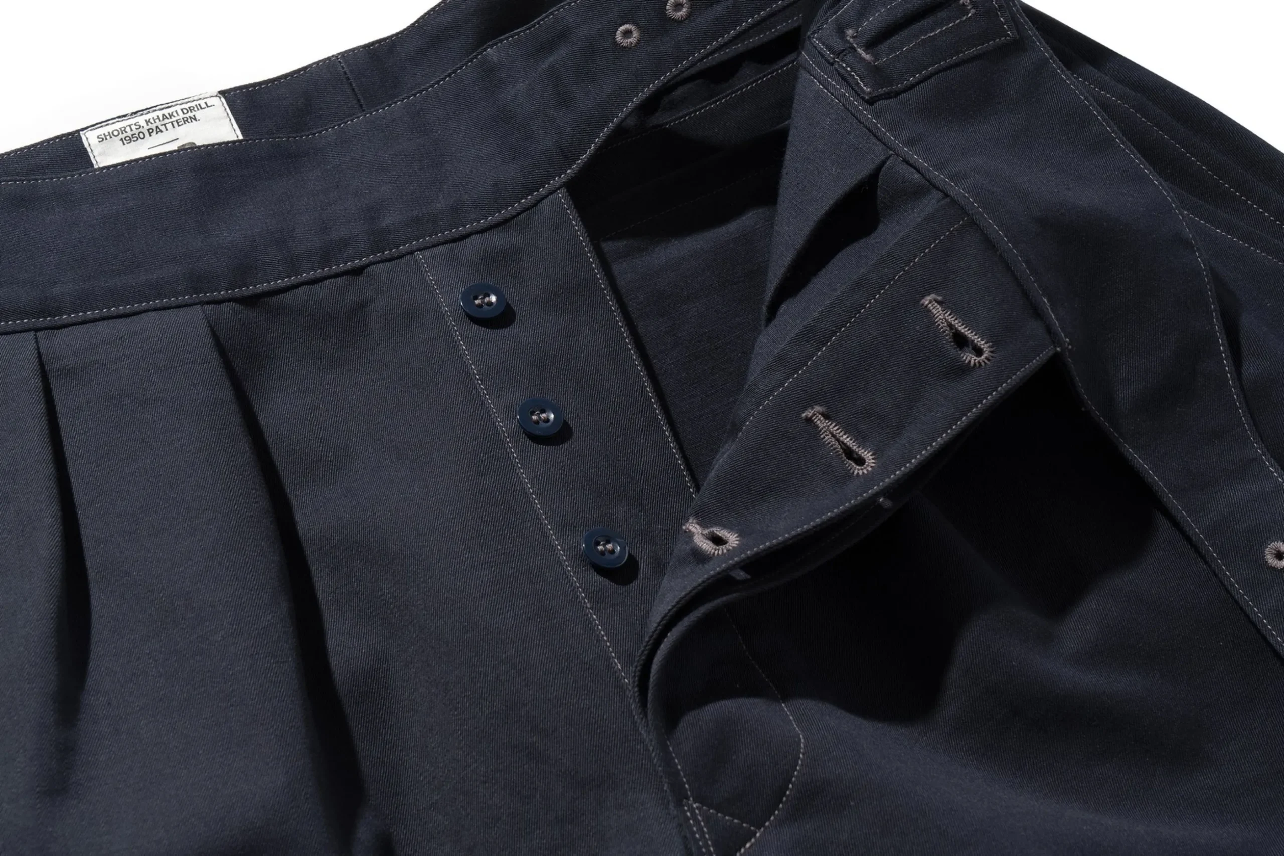 Shorts-The Real McCoy's Gurkha Shorts 140 Navy