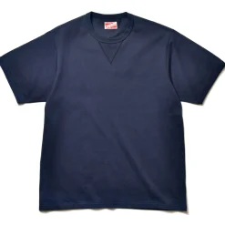 T-Shirts-Joe McCoy Gusset T-Shirt 140 Navy