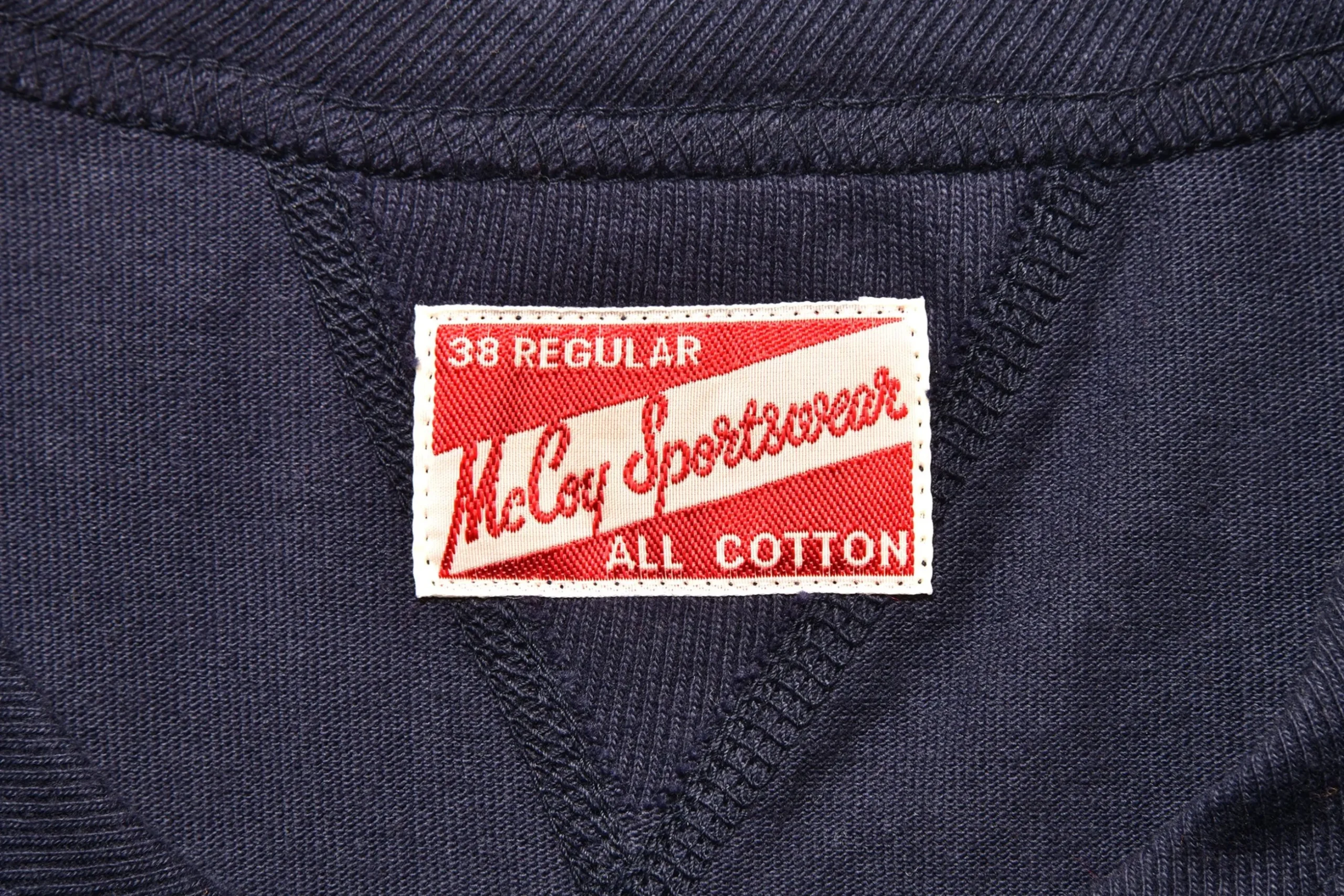 T-Shirts-Joe McCoy Gusset T-Shirt 140 Navy