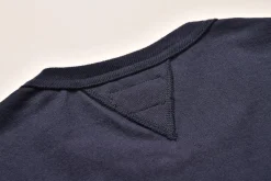 T-Shirts-Joe McCoy Gusset T-Shirt 140 Navy