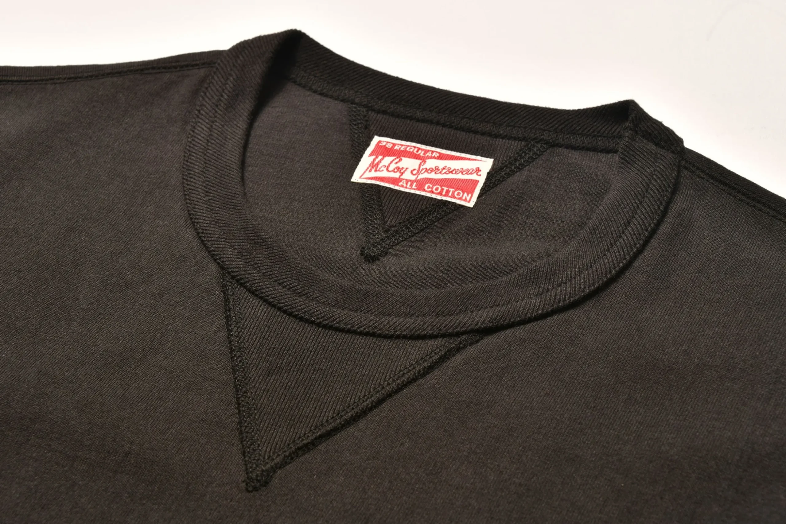 T-Shirts-Joe McCoy Gusset T-Shirt 030 Black