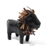 Leather Goods-The Real McCoy's Handcrafted Horsehide Animals - Lion Brown