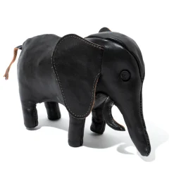 Leather Goods-The Real McCoy's Handcrafted Horsehide Animals - Elephant Brown