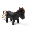 Leather Goods-The Real McCoy's Handcrafted Horsehide Animals - Donkey Brown