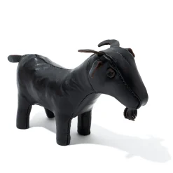 Leather Goods-The Real McCoy's Handcrafted Horsehide Animals - Goat Brown