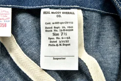 Hats-The Real McCoy's Hat, Working, Denim, Blue 141 Indigo