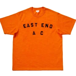 T-Shirts-Joe McCoy Heavy Cotton Slub Jersey / East End Ac 071 Tangerine