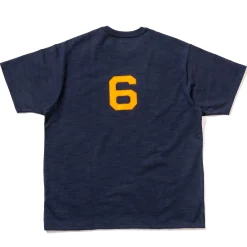 T-Shirts-Joe McCoy Heavy Cotton Slub Jersey / East End Ac 140 Navy