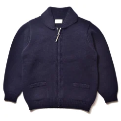 Knitwear-Joe McCoy Heavy Wool Cashmere Sweater Navy