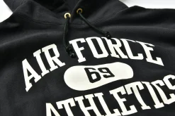Sweatshirts-The Real McCoy's Heavyweight Hooded / Airforce 030 Black