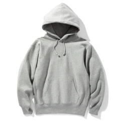 Sweatshirts-Joe McCoy Heavyweight Hooded Sweatshirt 021 Mid Grey