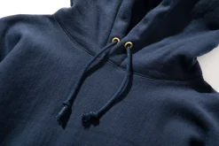 Sweatshirts-Joe McCoy Heavyweight Hooded Sweatshirt 140 Navy