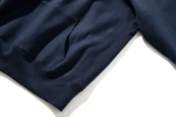 Sweatshirts-Joe McCoy Heavyweight Hooded Sweatshirt 140 Navy