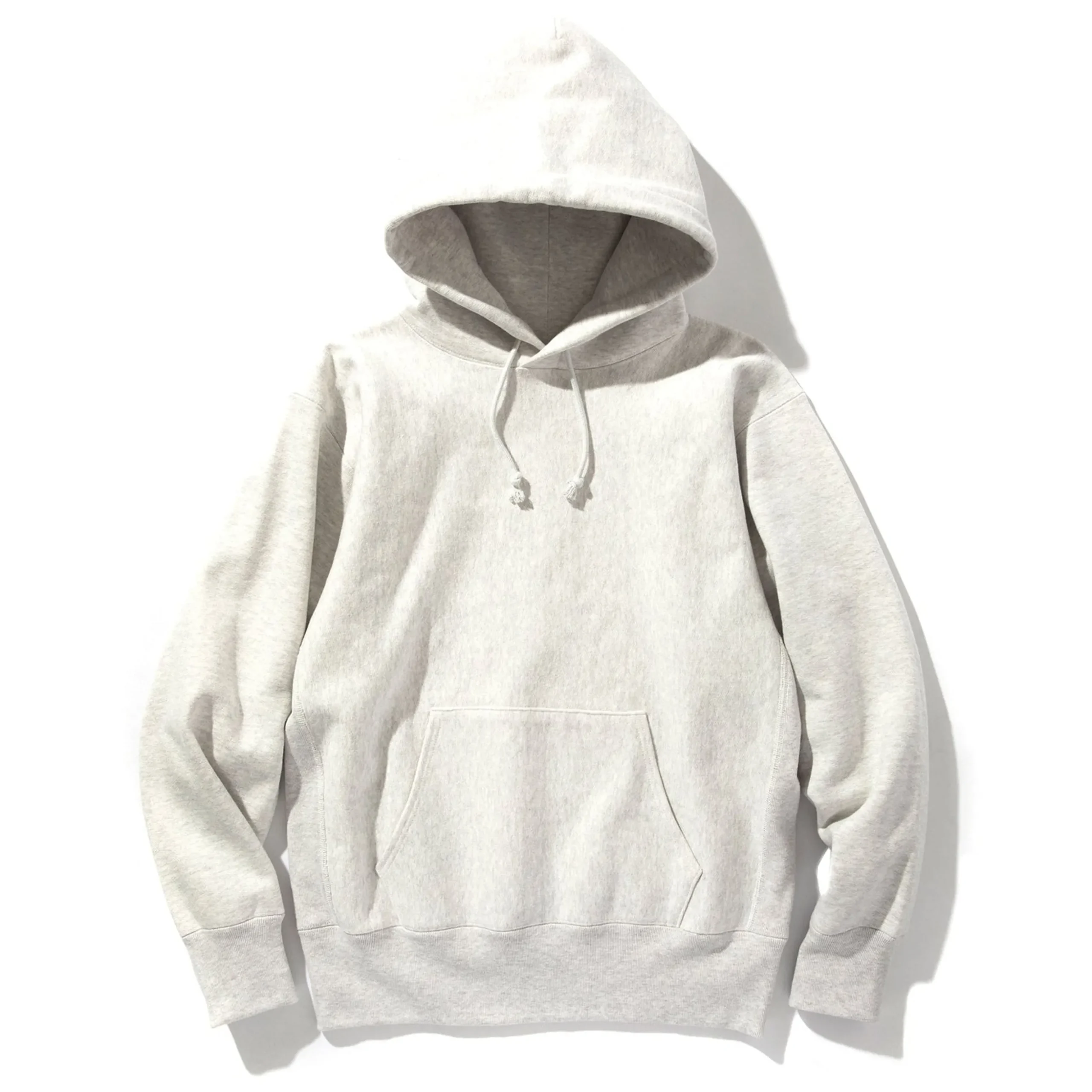 Sweatshirts-Joe McCoy Heavyweight Hooded Sweatshirt 027 Silver Grey