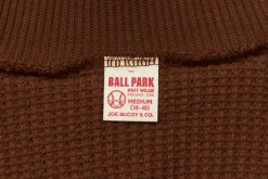 Thermal Shirts-Joe McCoy High Neck Thermal Shirt Brown
