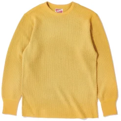 Thermal Shirts-Joe McCoy Honeycomb Thermal Shirt Corn