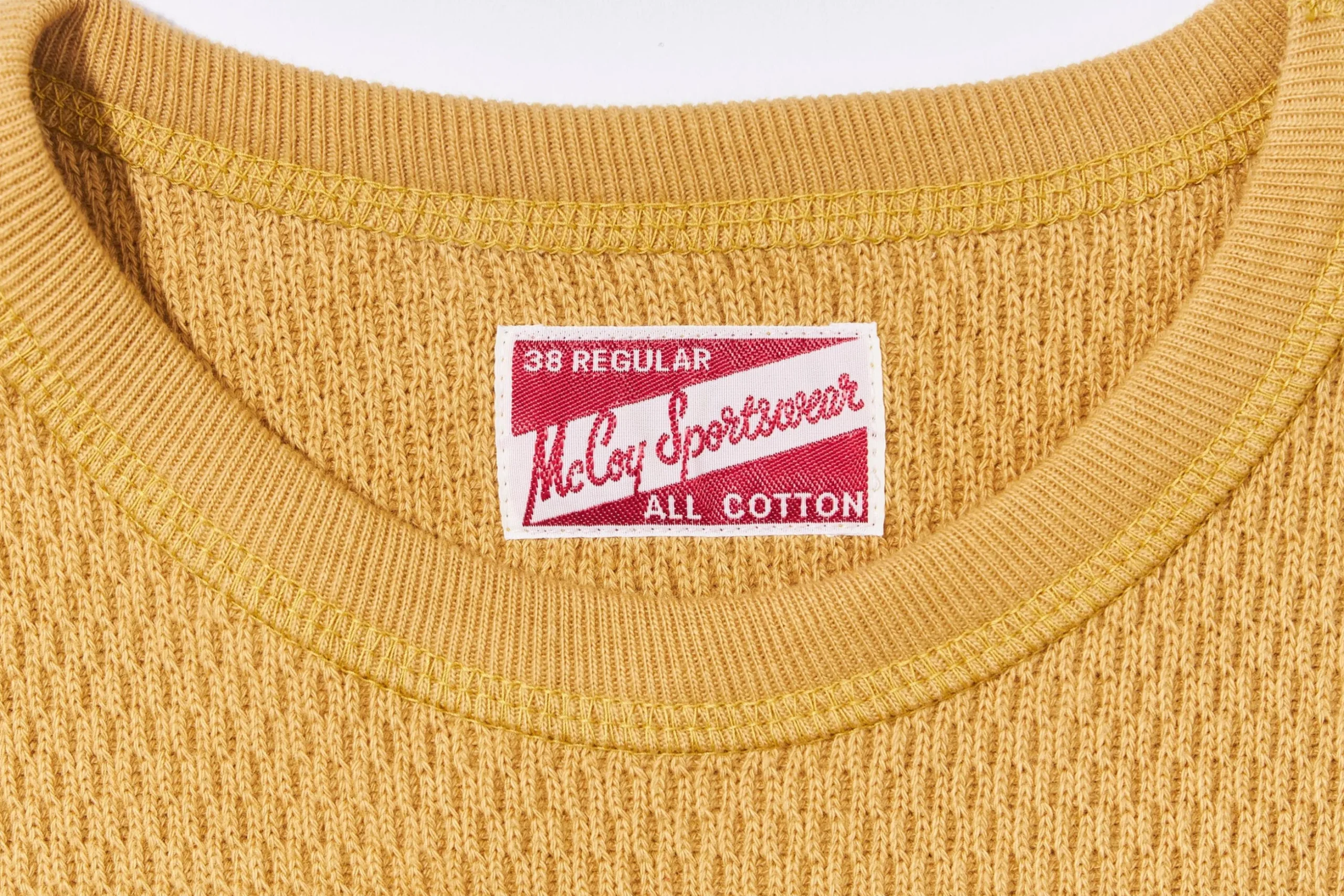 Thermal Shirts-Joe McCoy Honeycomb Thermal Shirt Corn