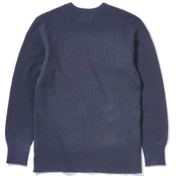 Thermal Shirts-Joe McCoy Honeycomb Thermal Shirt Ink Blue