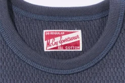 Thermal Shirts-Joe McCoy Honeycomb Thermal Shirt Ink Blue