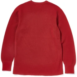 Thermal Shirts-Joe McCoy Honeycomb Thermal Shirt B.Red