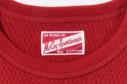 Thermal Shirts-Joe McCoy Honeycomb Thermal Shirt B.Red