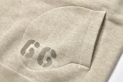 Sweatshirts-Joe McCoy Hooded Sweatshirt / Dunbar Stencil 013 Oatmeal
