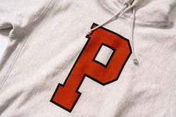 Sweatshirts-Joe McCoy Hooded Sweatshirt / 'P' Silver Gray