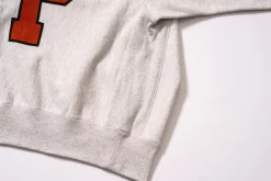 Sweatshirts-Joe McCoy Hooded Sweatshirt / 'P' Silver Gray